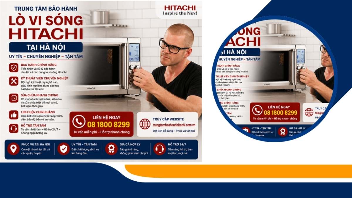 Lý do nên chọn trung tâm bảo hành lò vi sóng Hitachi tại Hà Nội