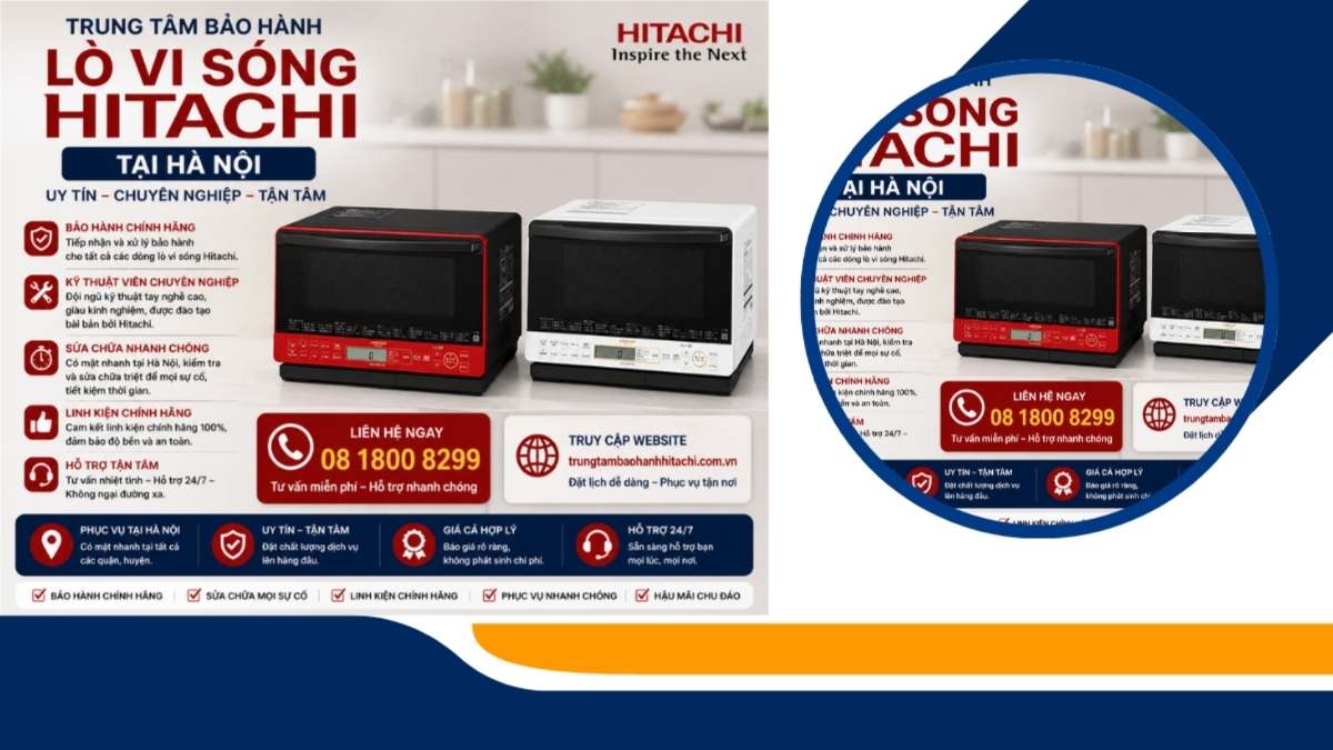 Hệ thống cơ sở bảo hành Hitachi tại Hà Nội