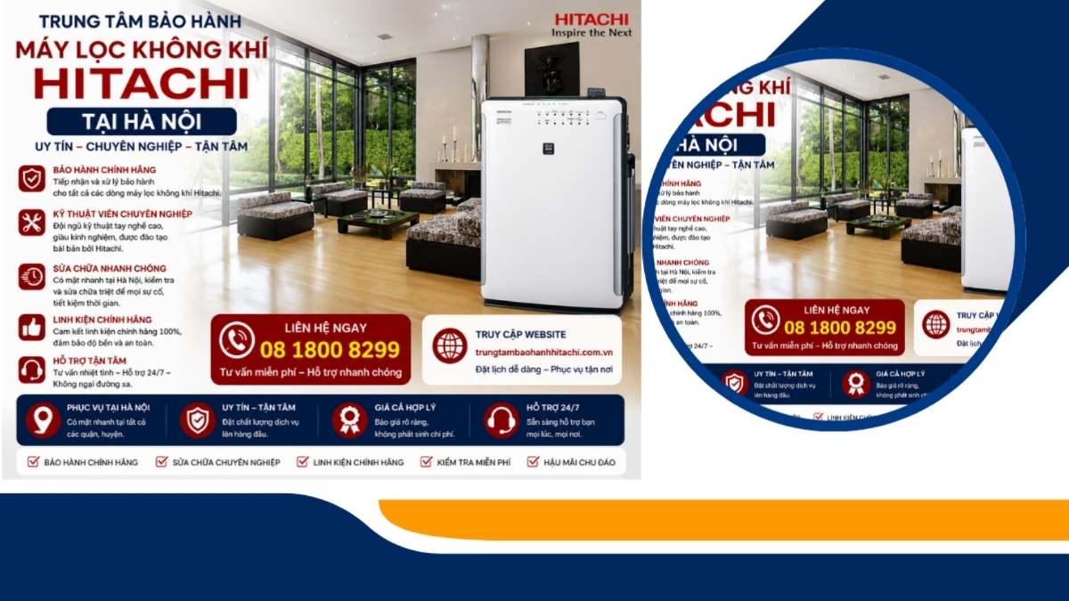 Dịch vụ bảo hành – sửa máy lọc không khí Hitachi tại Hà Nội