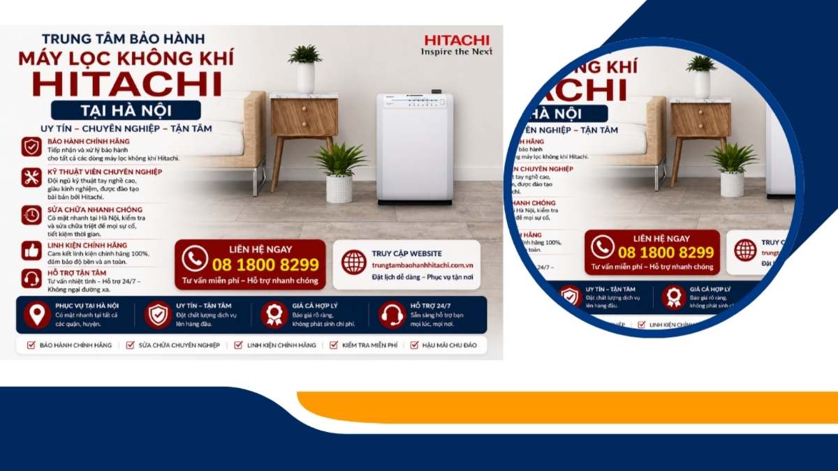 Quy trình bảo hành máy lọc không khí Hitachi tại Hà Nội