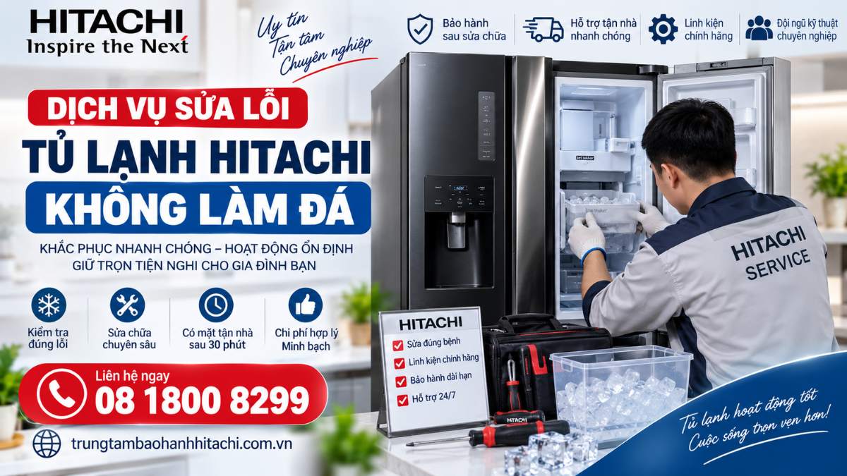 Dịch Vụ Sửa Lỗi Tủ Lạnh Hitachi Không Làm Đá https://trungtambaohanhhitachi.com.vn Lh 08 1800 8299