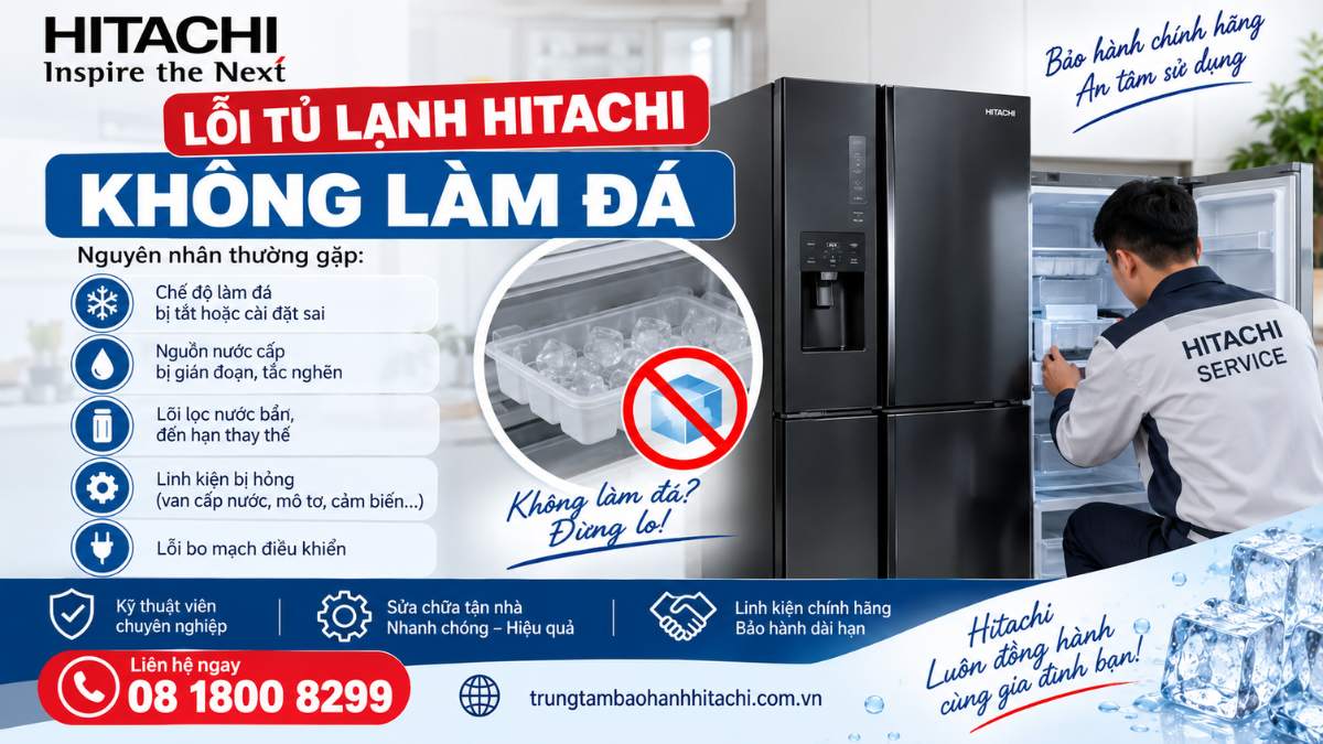 lỗi tủ lạnh hitachi không làm đá https://trungtambaohanhhitachi.com.vn Lh 08 1800 8299